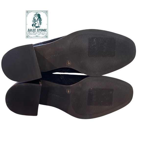 Lucky Brand from Nordstrom block Heel Suede ankle booties - Picture 9 of 13